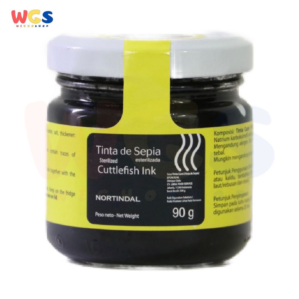 Nortindal Tinta De Sepia Cuttlefish Squid Ink Jar 90g