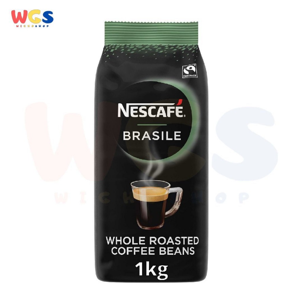 Nescafe Brasile Whole Medium Roasted 100% Arabica Coffee Beans 1 kg - Biji Kopi