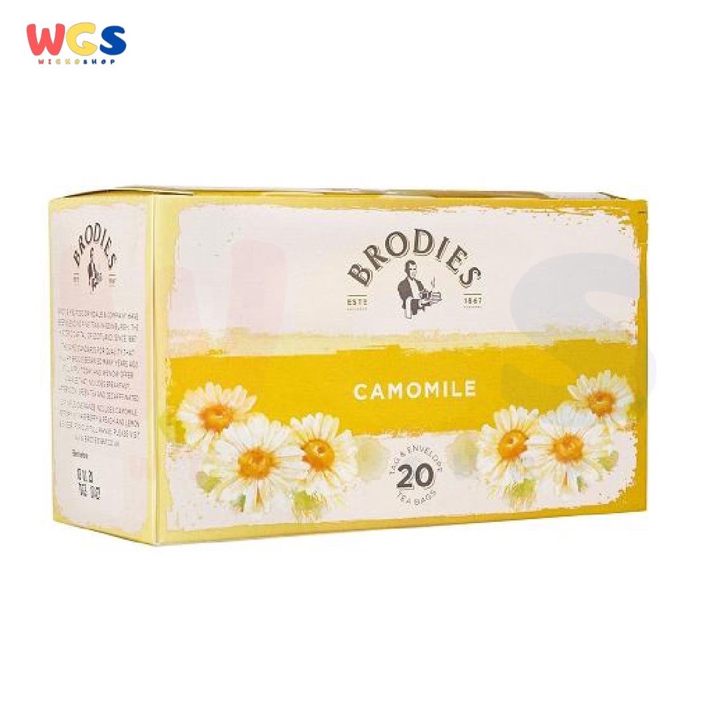 Brodies 1867 Camomile Herbal Tea Relaxing Infusion 20 Tea Bags x 1.5g