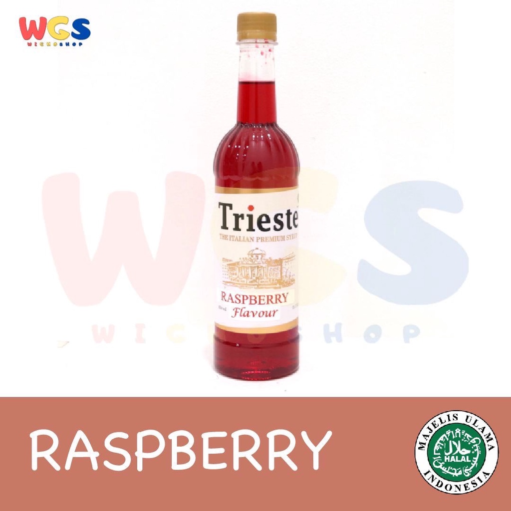 Trieste Syrup Raspberry Premium Flavor 650 ml - HALAL MUI