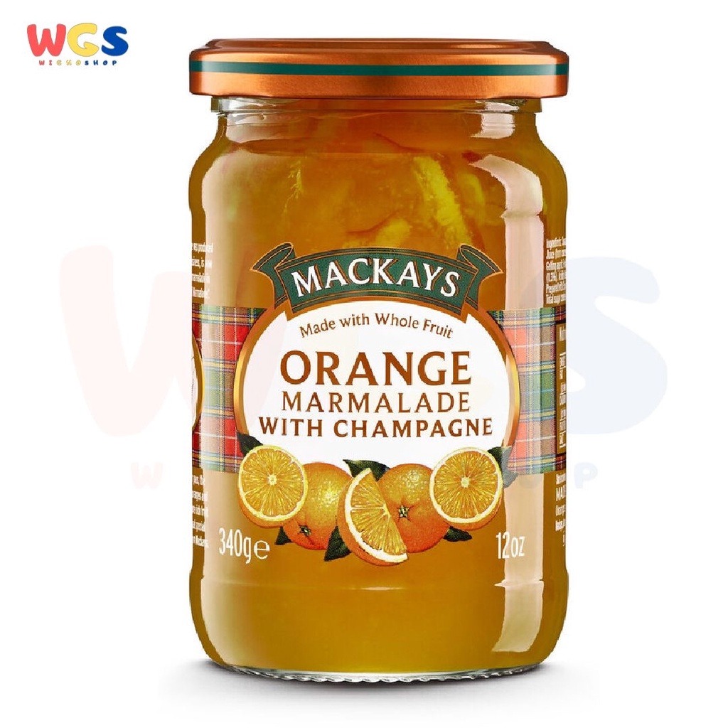 Mackays Orange Marmalade with Champagne Jam 340g - Selai Jeruk