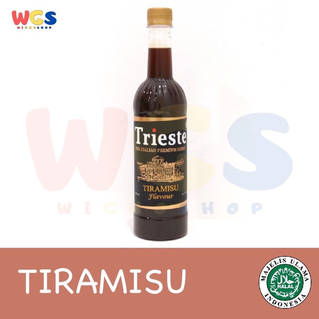 Trieste Syrup Tiramisu Premium 650ml - Halal MUI - Boba, Milk Tea, Bubble Tea - Kopi Kekinian