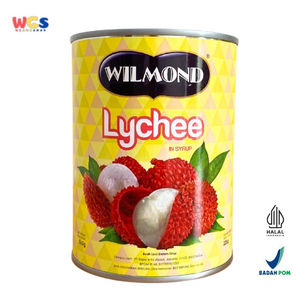 Wilmond Lychee in Syrup 565g - Buah Leci Kaleng Premium Import - Minuman Segar & Topping Dessert