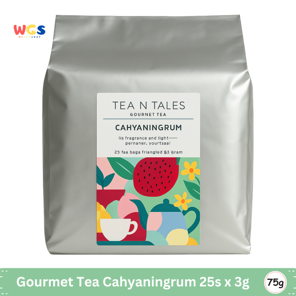 Tea N Tales Cahyaningrum Gourmet Tea Blend (25 Tea Bags x 3g) – Teh Buah Floral Segar & Menenangkan