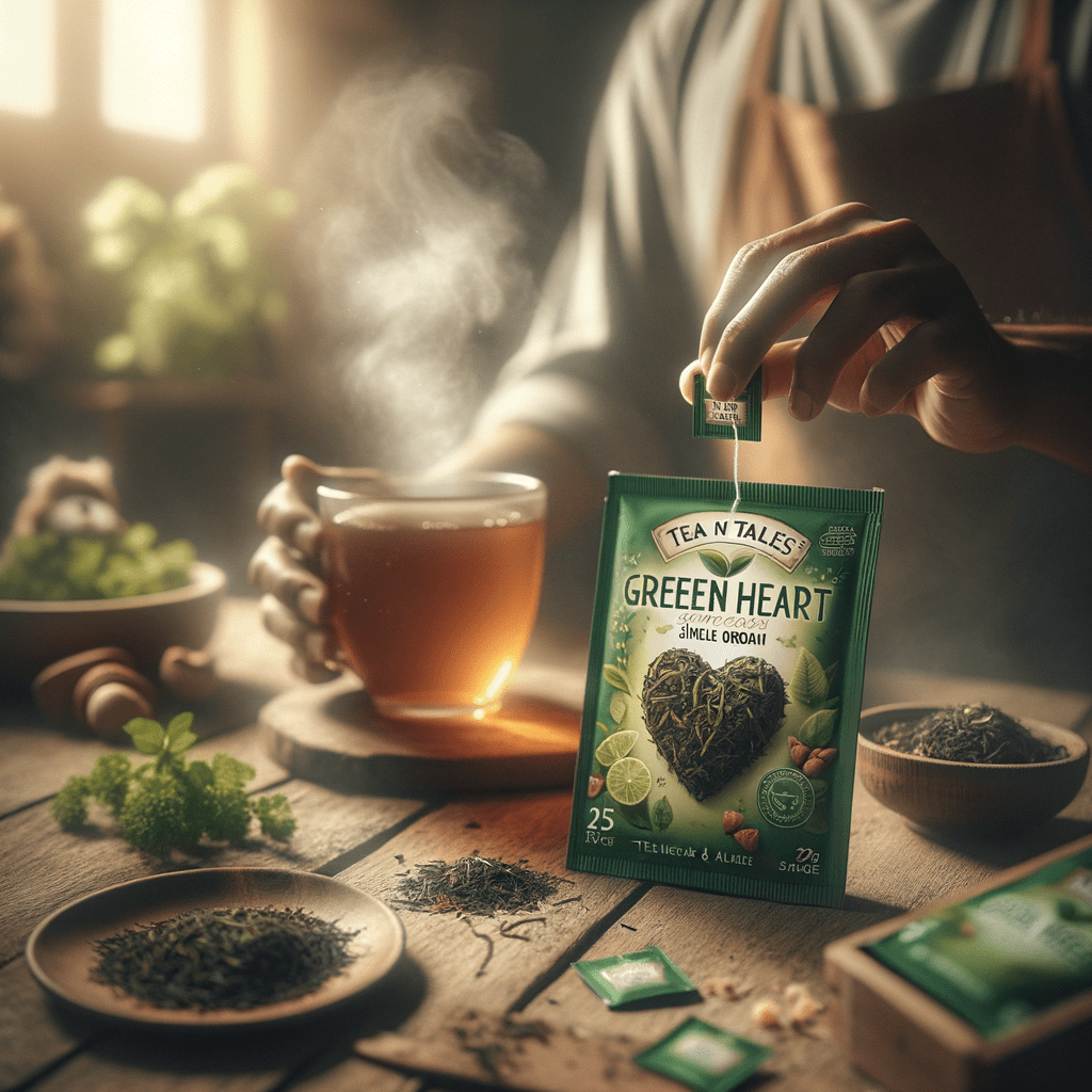 Promo Tea N Tales Green Heart Green Tea Single Origin (25 Sachet x 3g) – Teh Hijau Segar & Alami di Wighoshop