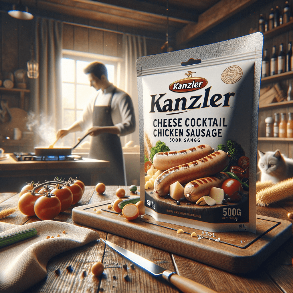 Promo KANZLER Cheese Cocktail Chicken Sausage 500g – Sosis Ayam Keju Premium, Lezat & Extra Meaty! di Wighoshop