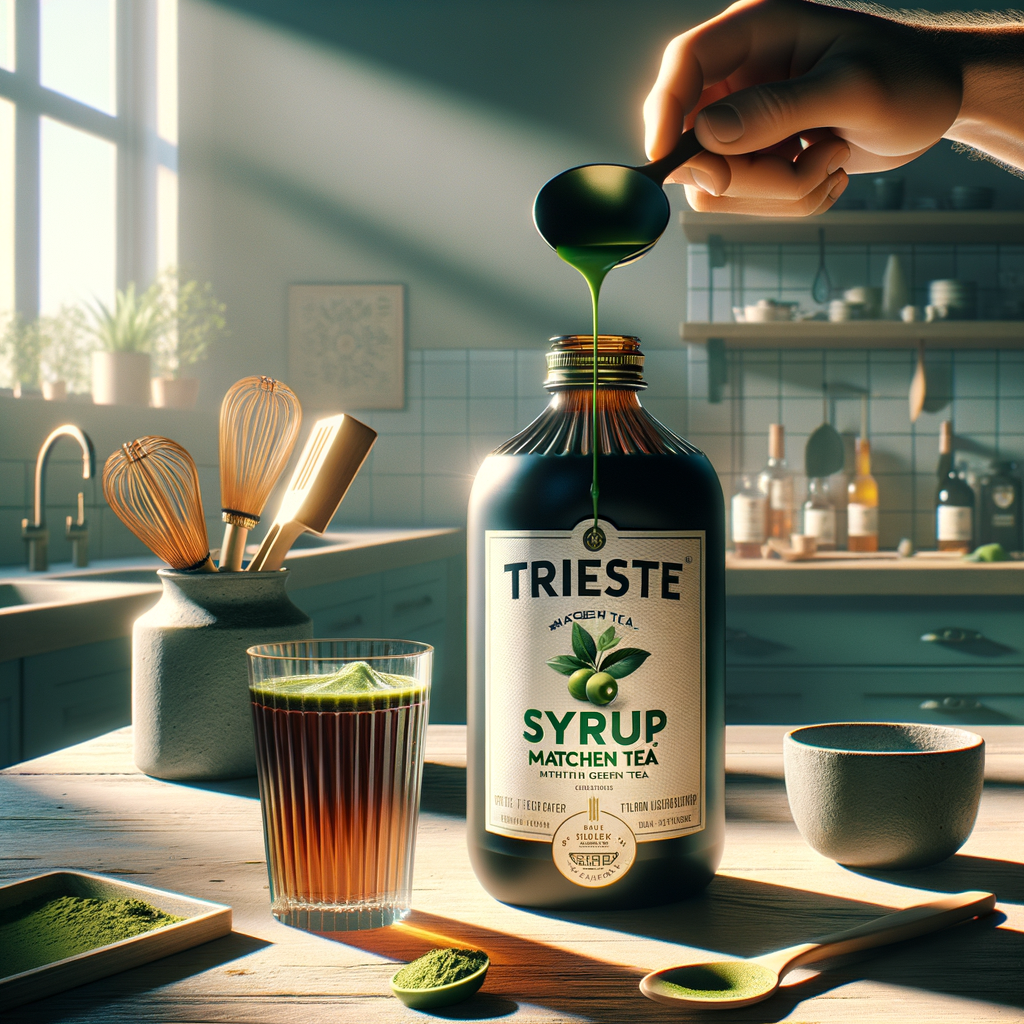 Promo Trieste Syrup Matcha Green Tea Premium Flavor 650ml - Halal MUI - Minuman Kekinian - Bubble Tea di Wighoshop
