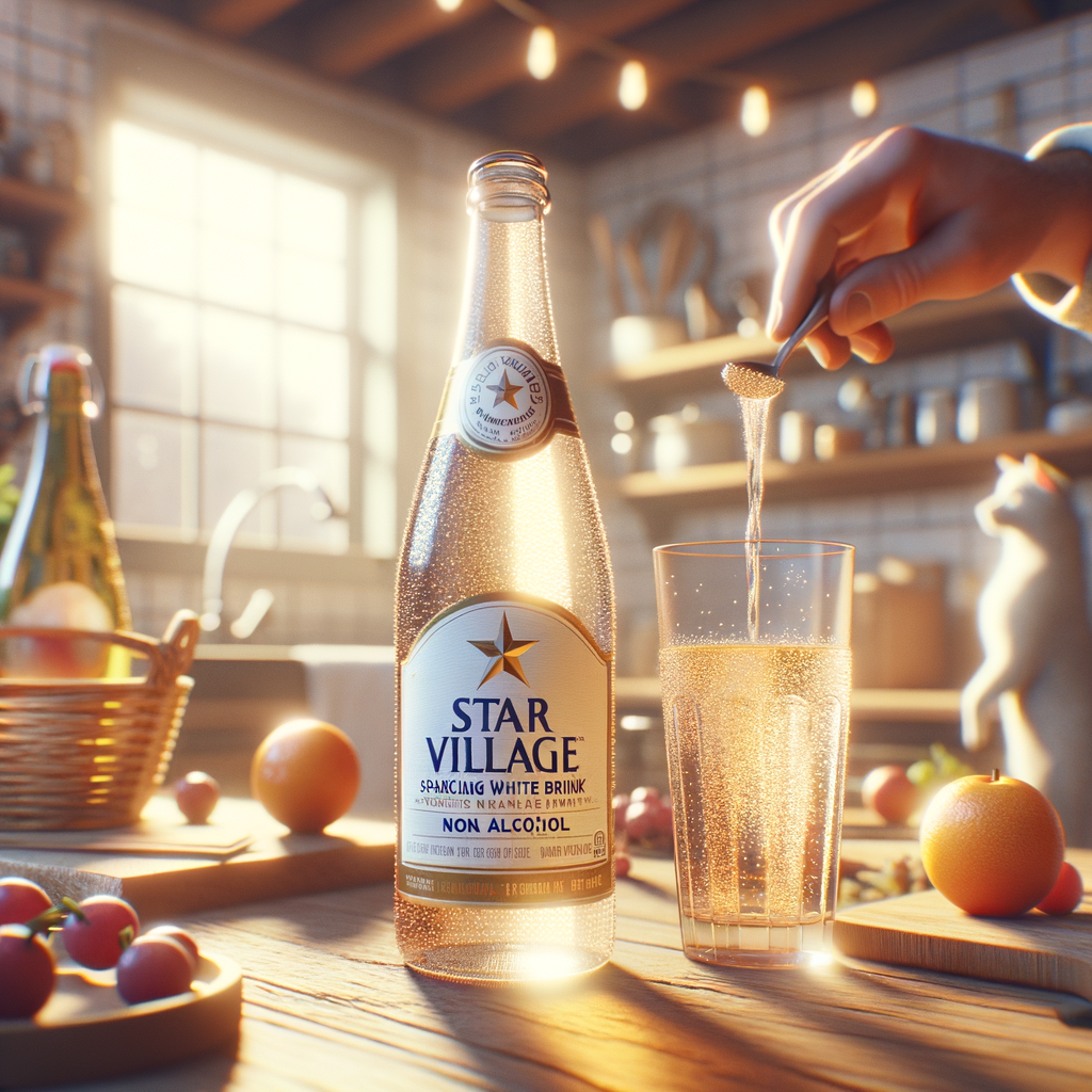 Promo Star Village Sparkling White Grape Drink Non Alcohol 750ml - Halal di Wighoshop