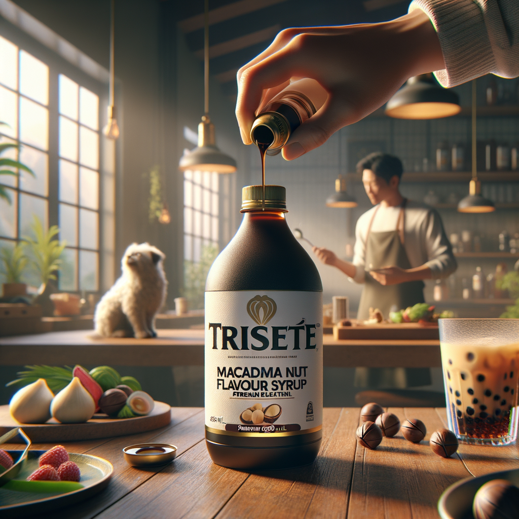 Promo Trieste Macadamia Nut Flavour Syrup Premium 650ml - Halal MUI - Minuman Kekinian - Bubble Tea di Wighoshop