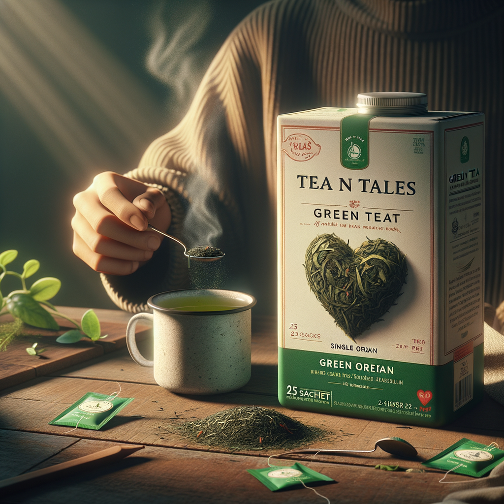 Promo Tea N Tales Green Heart Green Tea Single Origin (25 Sachet x 3g) – Teh Hijau Segar & Alami di Wighoshop