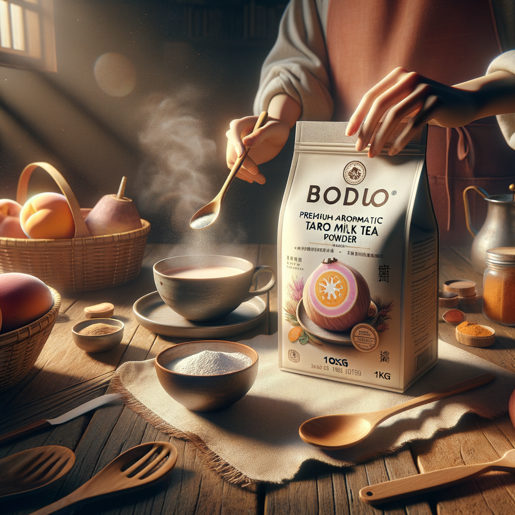 Promo BODUO Premium Aromatic Taro Milk Tea Powder 1kg – Halal dan BPOM di Wighoshop