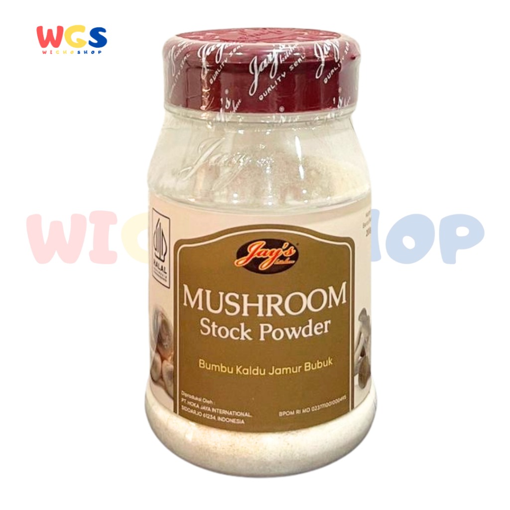 Jay's Kitchen Mushroom Stock Powder 200g - Bumbu Kaldu Jamur Bubuk
