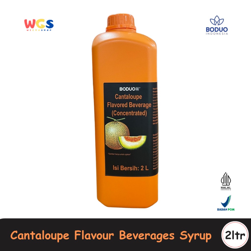 BODUO Cantaloupe Flavored Syrup 2L – Rasa Melon Asli untuk Minuman Kekinian!