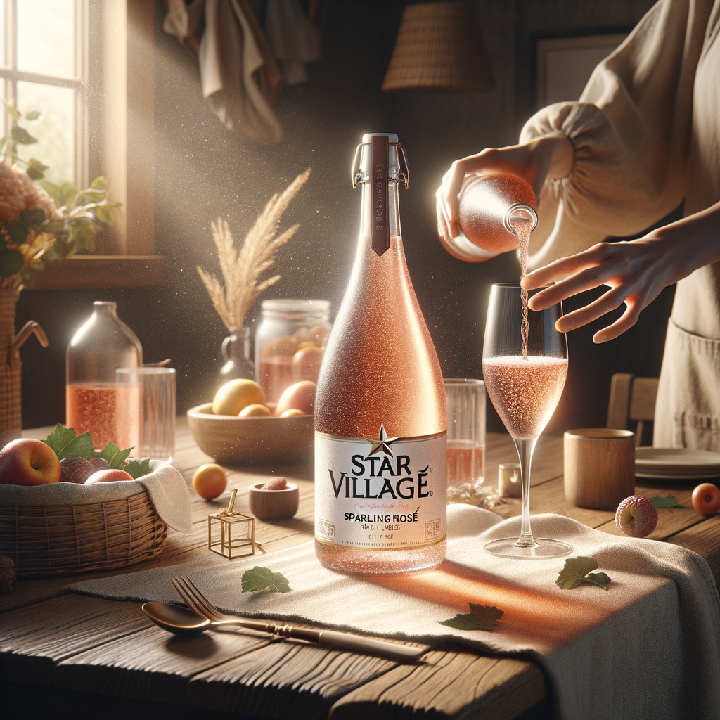 Promo Star Village Sparkling Rosé Grape Juice 750mL – Minuman Anggur Berkarbonasi Tanpa Alkohol di Wighoshop