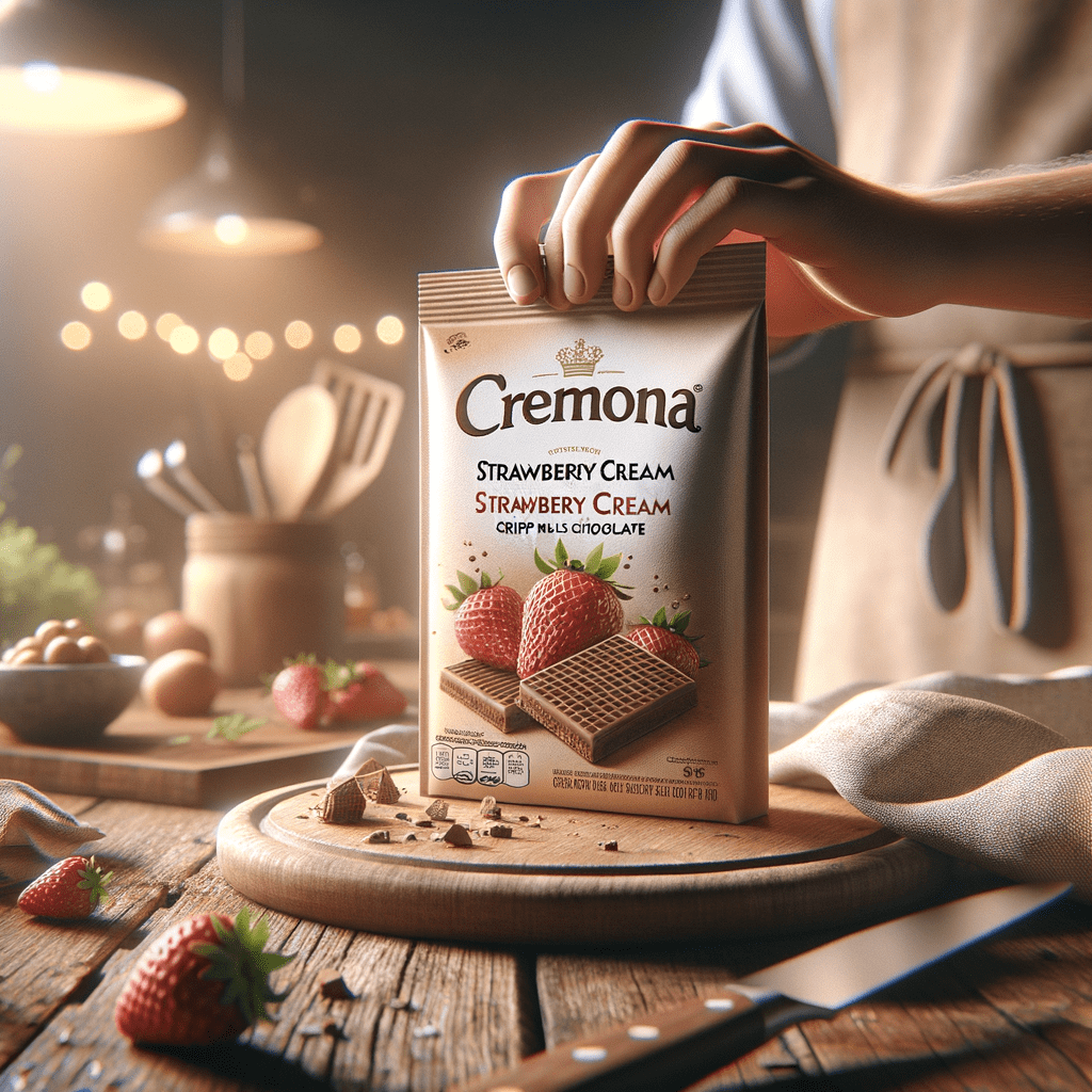 Promo Cremona Strawberry Cream Crisp Malt Wafer Chocolate 3pcs 36g di Wighoshop