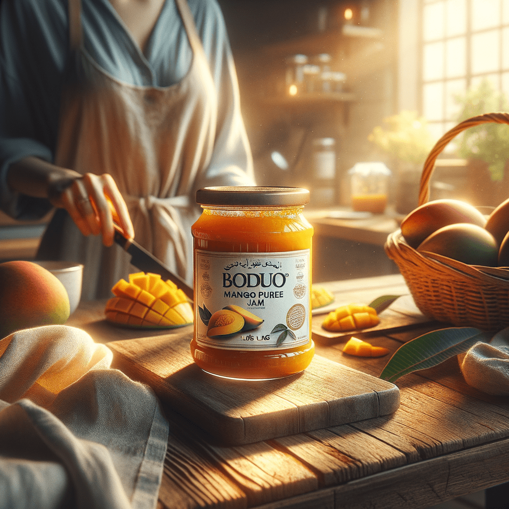 Promo BODUO Mango Puree Jam 1.3kg – Selai Mangga Premium dengan Tekstur Lembut di Wighoshop