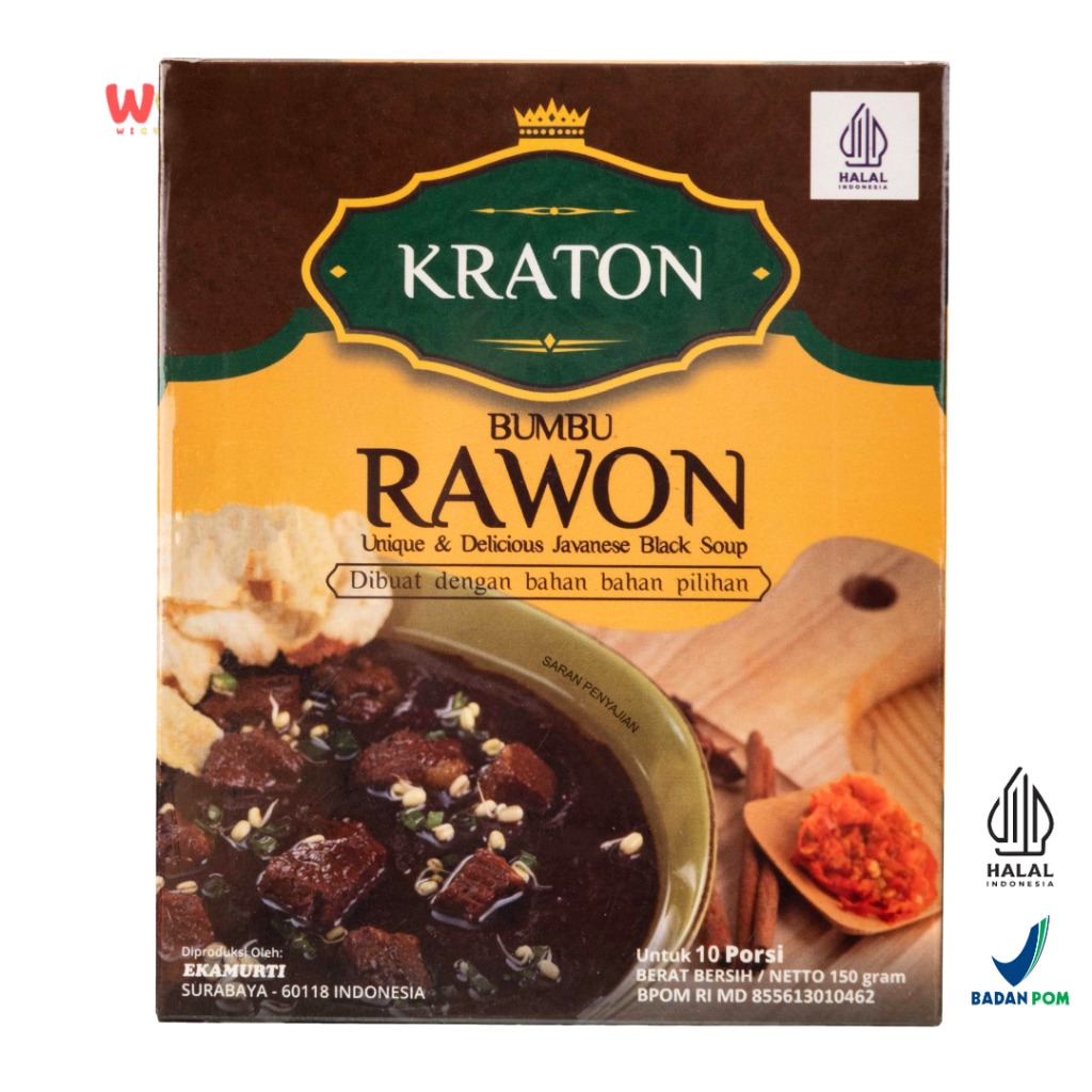 KRATON Bumbu Rawon Unik dan Lezat 150g - Javanese Black Soup
