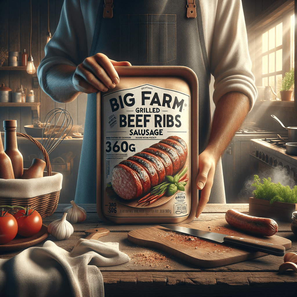 Promo Big Farm Grilled Beef Ribs Sausage 360g – Sosis Iga Sapi Bakar dengan Rempah Aromatik, Gurih & Lezat di Wighoshop