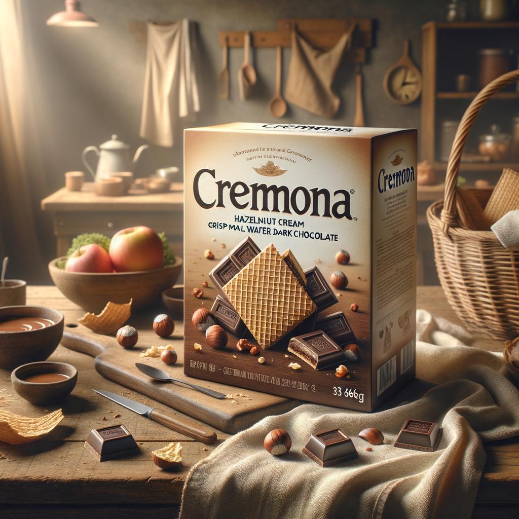 Promo Cremona Hazelnut Cream CRISP MALT Wafer Dark Chocolate 3pcs 36g di Wighoshop