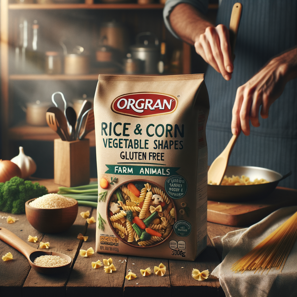 Promo ORGRAN Rice & Corn Vegetable Pasta Shapes Gluten Free Farm Animals 350g di Wighoshop
