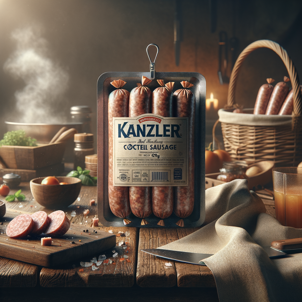 Promo KANZLER Beef Cocktail Sausage 500g β Sosis Sapi Premium, Lezat, dan Extra Meaty di Wighoshop