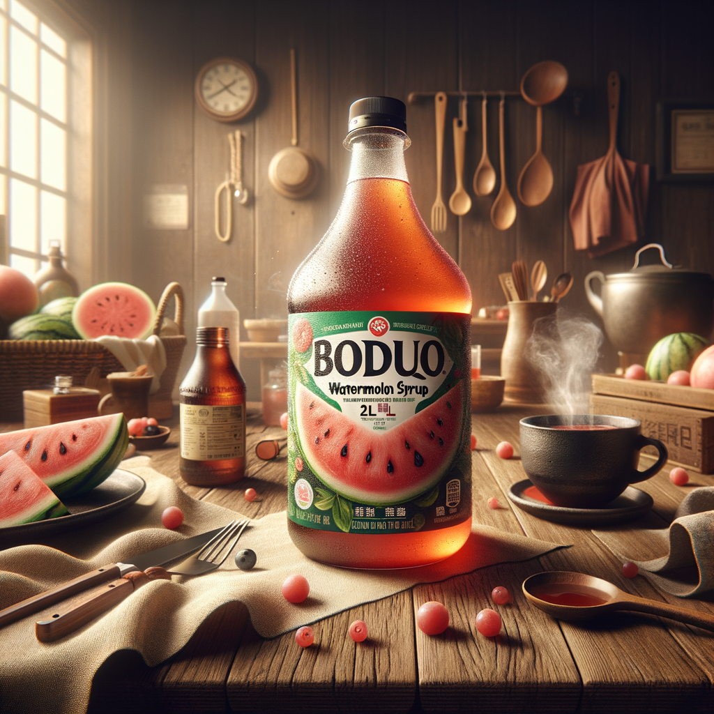 Promo BODUO Watermelon Syrup Flavored Beverage Concentrate 2L β Sirup Semangka untuk Minuman Kekinian di Wighoshop