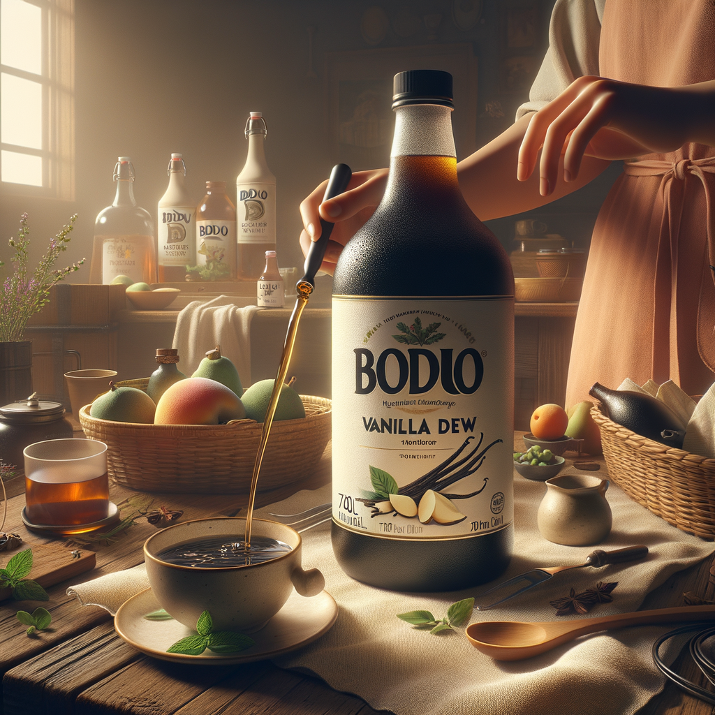 Promo Boduo Vanilla Dew Syrup 750ml – Sirup Konsentrat Rasa Vanilla untuk Minuman & Dessert di Wighoshop