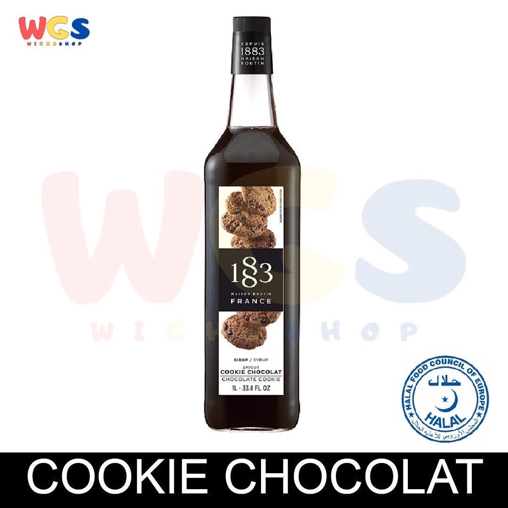 1883 Maison Routin France Syrup Cookie Chocolate Flavor 1 ltr - 33.8fl oz