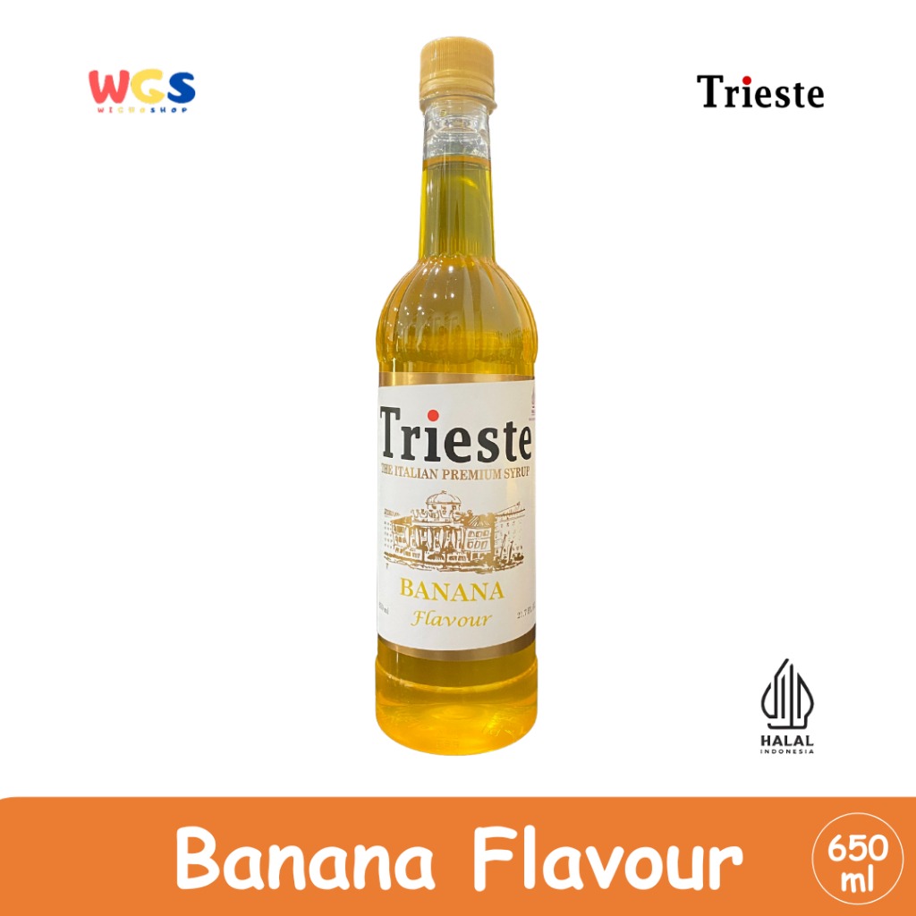 Trieste Syrup Banana Premium Flavor 650 ml - HALAL MUI