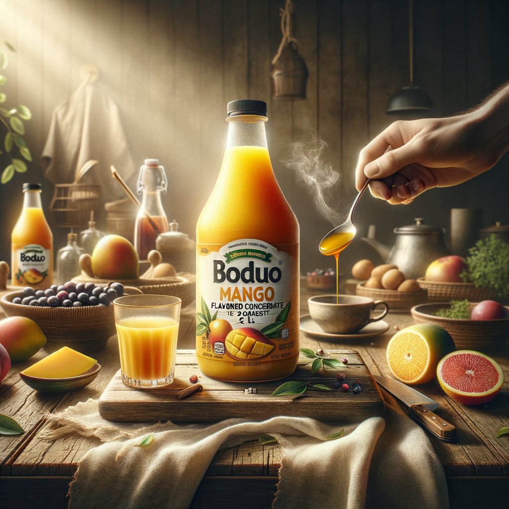 Promo BODUO Mango Syrup Flavored Beverage Concentrate 2L – Sirup Mangga Segar untuk Minuman Kekinian di Wighoshop
