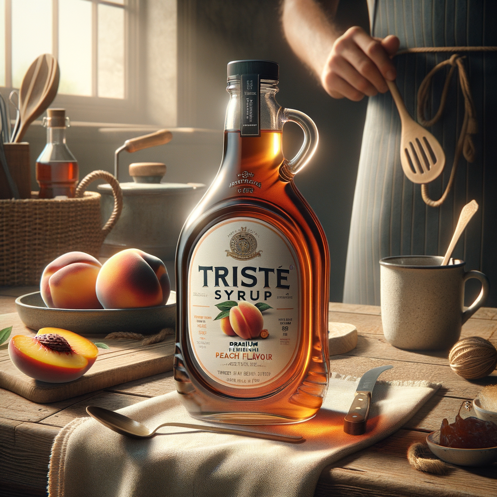 Promo Trieste Syrup Premium Peach Flavour 650ml – Sirup Rasa Buah Peach Segar untuk Minuman & Dessert di Wighoshop