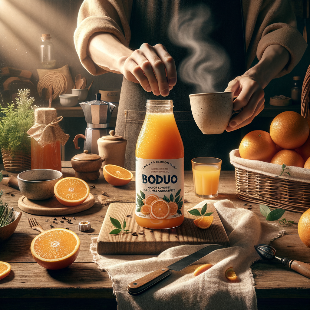 Promo BODUO Orange Flavored Beverage Concentrate 2L – Sirup Jeruk Premium untuk Minuman & Dessert di Wighoshop