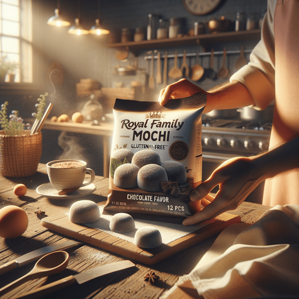 Promo Royal Family Mochi Chocolate Flavor 12 pcs (180g) - Mochi Vegan Isi Cokelat Bebas Gluten & Pewarna di Wighoshop