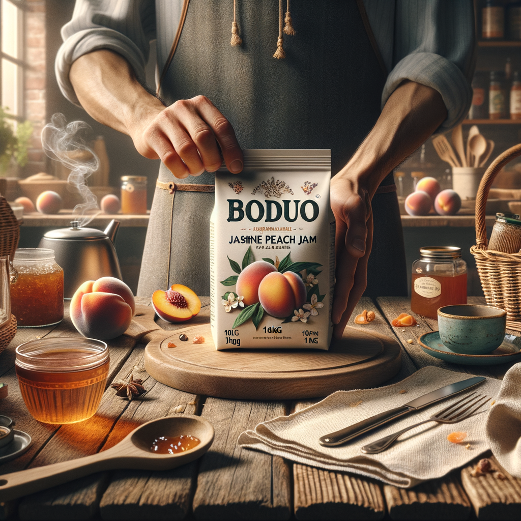 Promo BODUO Jasmine Peach Jam 1kg – Selai Melati & Persik untuk Minuman Kekinian di Wighoshop