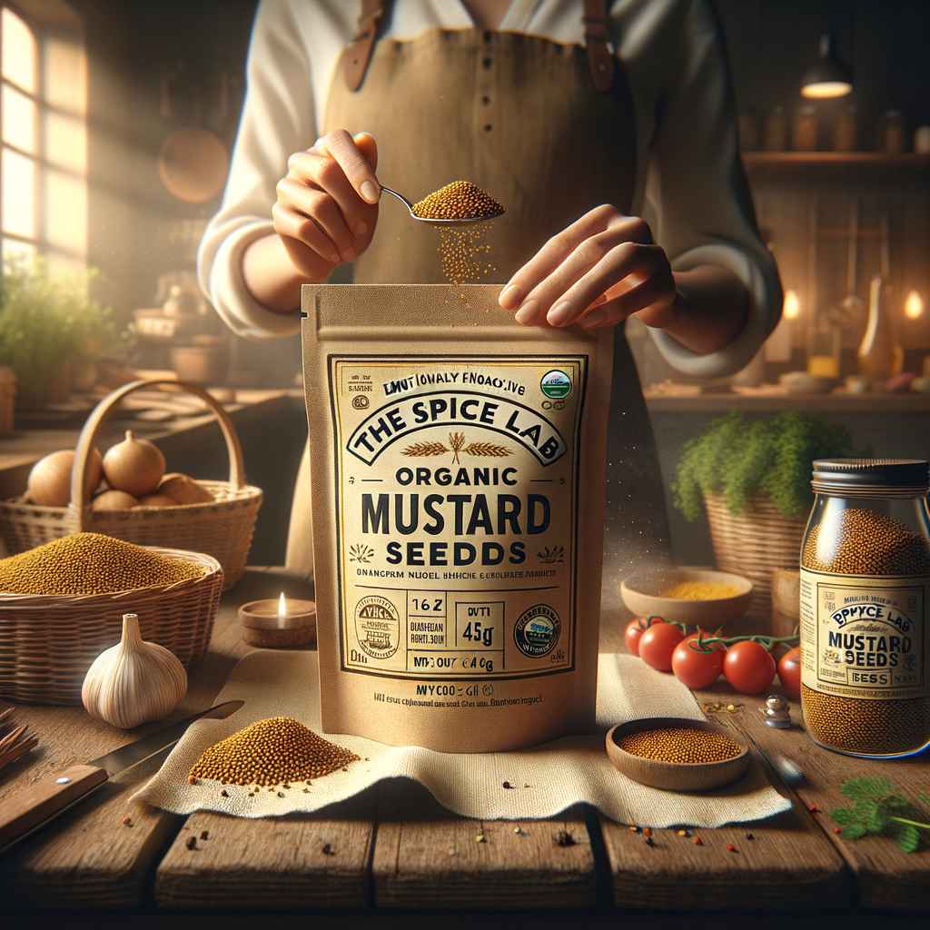 Promo The Spice Lab Organic Whole Mustard Seeds 1.6oz 45g di Wighoshop