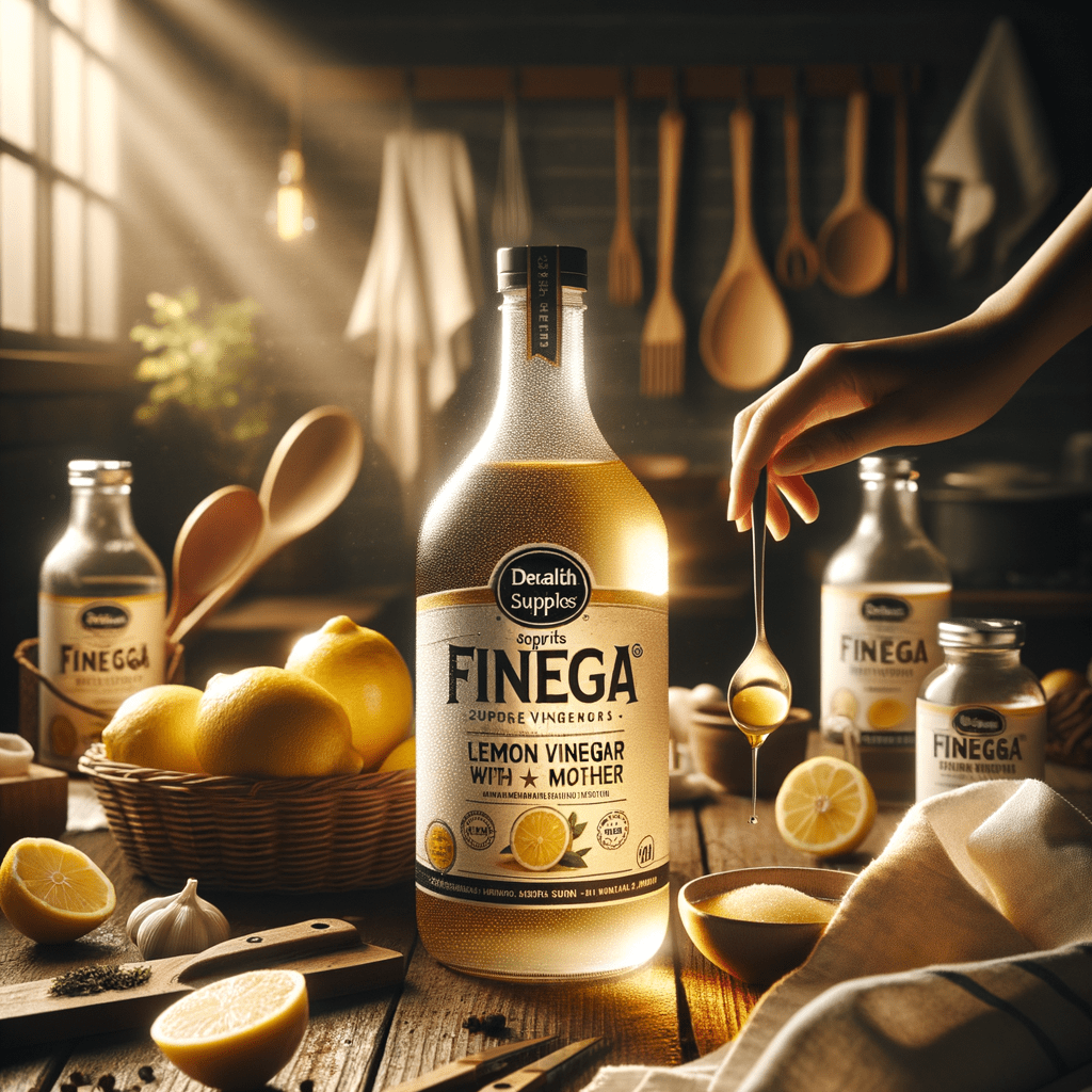 Promo Dehealth Supplies Finega Lemon Vinegar with Mother 500ml (Cuka Lemon Alami Tanpa Pengawet) di Wighoshop