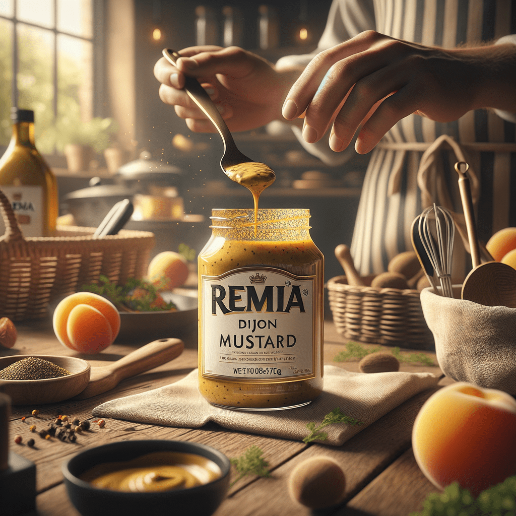 Promo Remia Dijon Mustard 370g – Mustard Khas Prancis Rasa Tajam dan Creamy, Cocok untuk Sandwich & Saus di Wighoshop