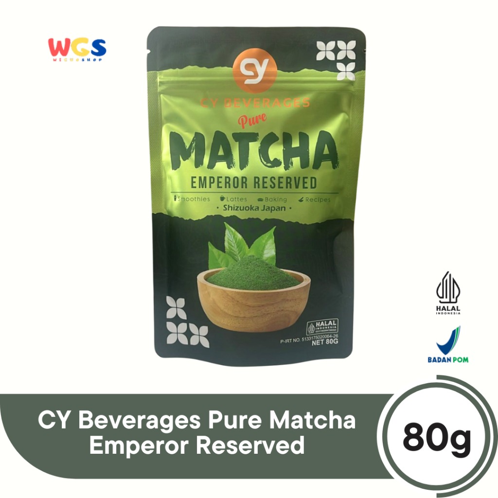 CY Beverages Pure Matcha Emperor Reserved 80g Shizuoka Japan – Bubuk Matcha Premium