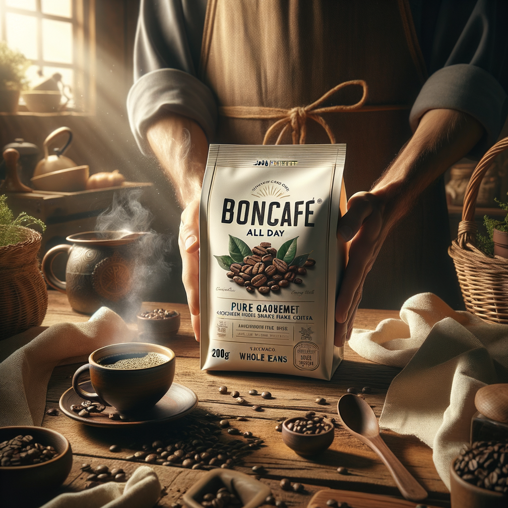 Promo BONCAFE All Day 100% Pure Gourmet Arabica Whole Beans Coffee 200g - Biji Kopi di Wighoshop