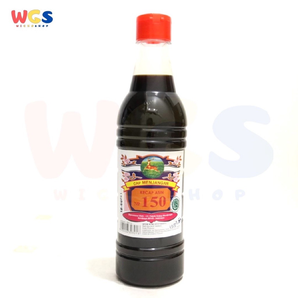 Kecap Cap Menjangan Kecap Asin No 150 Original Soy Sauce 600ml - Halal