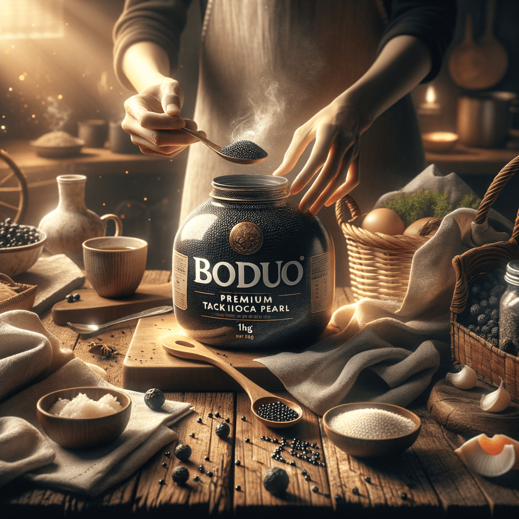 Promo BODUO Premium Black Tapioca Pearl 1kg – Halal dan BPOM di Wighoshop