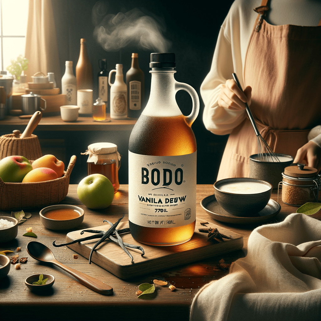 Promo Boduo Vanilla Dew Syrup 750ml – Sirup Konsentrat Rasa Vanilla untuk Minuman & Dessert di Wighoshop