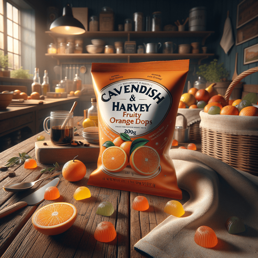 Promo Cavendish & Harvey Fruity Orange Drops 200g - Permen Jeruk Segar dengan Jus Buah Asli di Wighoshop