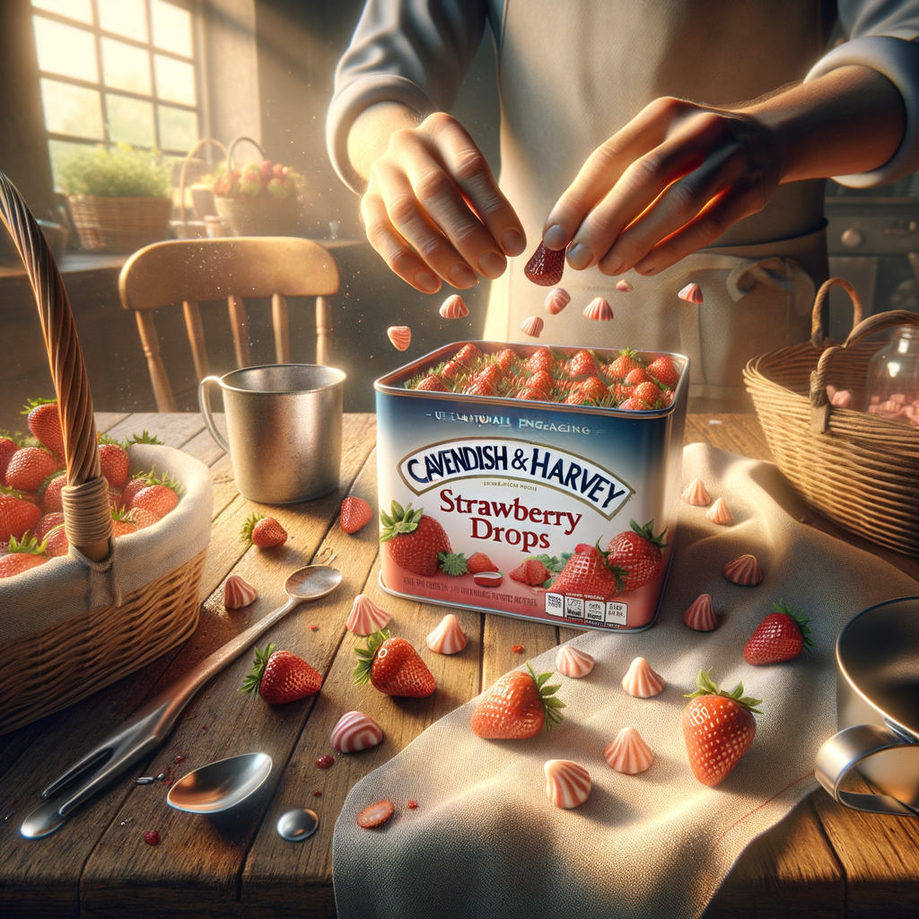 Promo Cavendish & Harvey Strawberry Drops Filled 175g - Permen Isi Rasa Stroberi Segar & Manis di Wighoshop