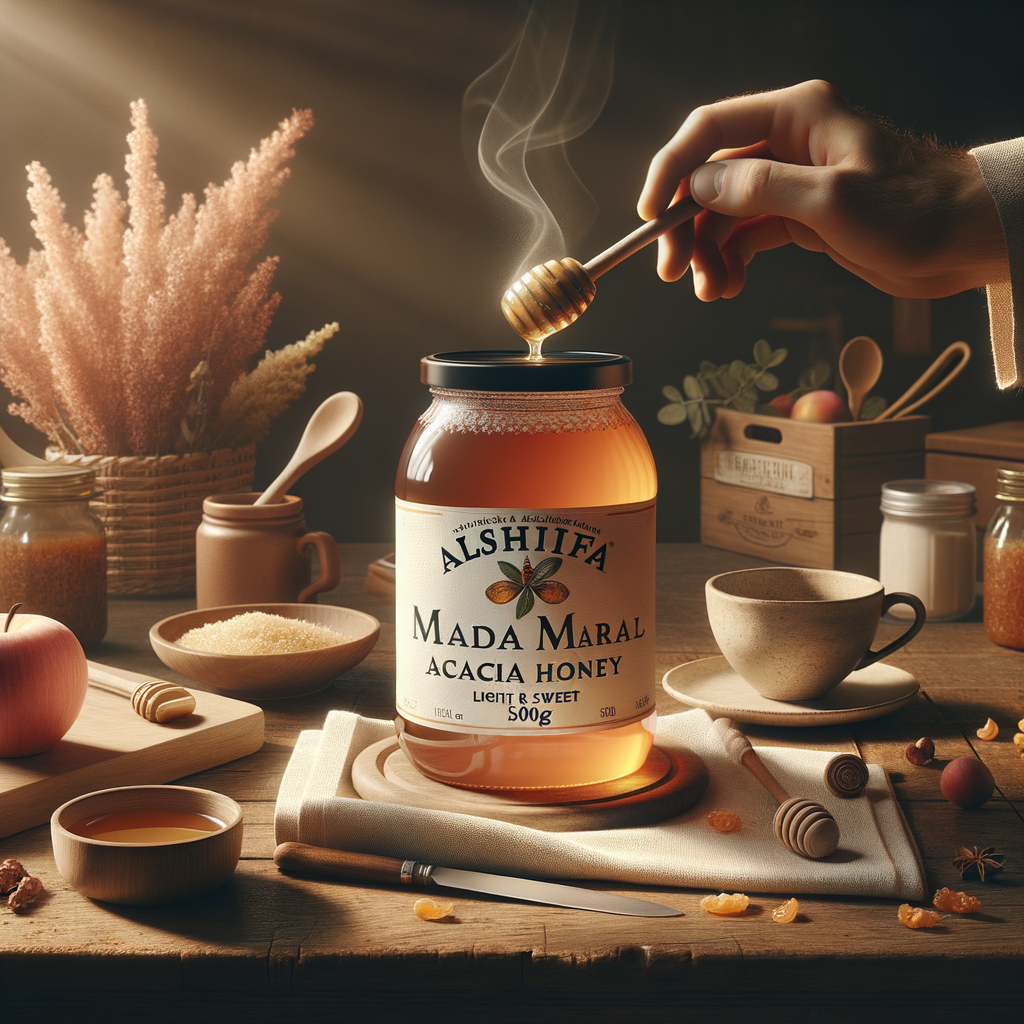 Promo Alshifa Madu Natural Pure Premium Acacia Honey Light & Sweet 500g di Wighoshop