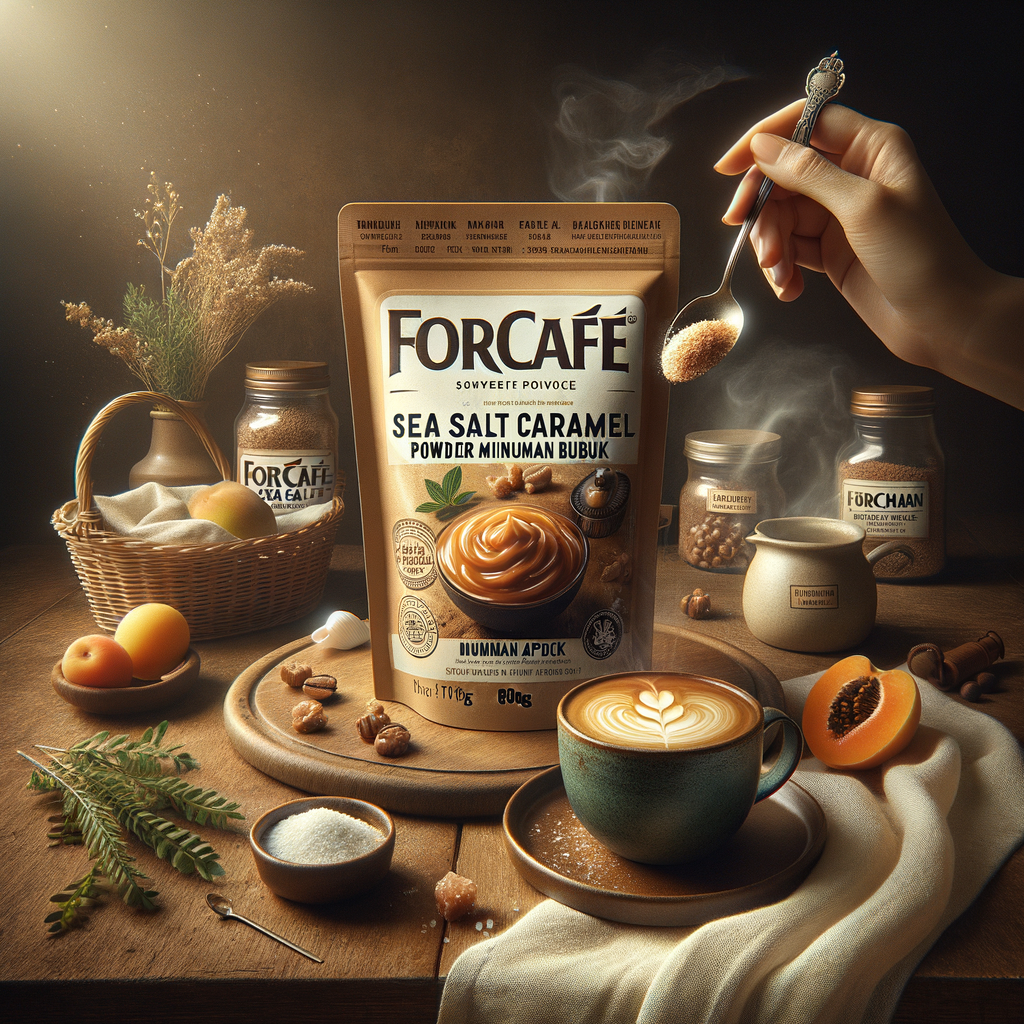 Promo Forcafe Sea Salt Caramel Powder Minuman Bubuk 800g – Rasa Karamel Garam Laut Premium di Wighoshop