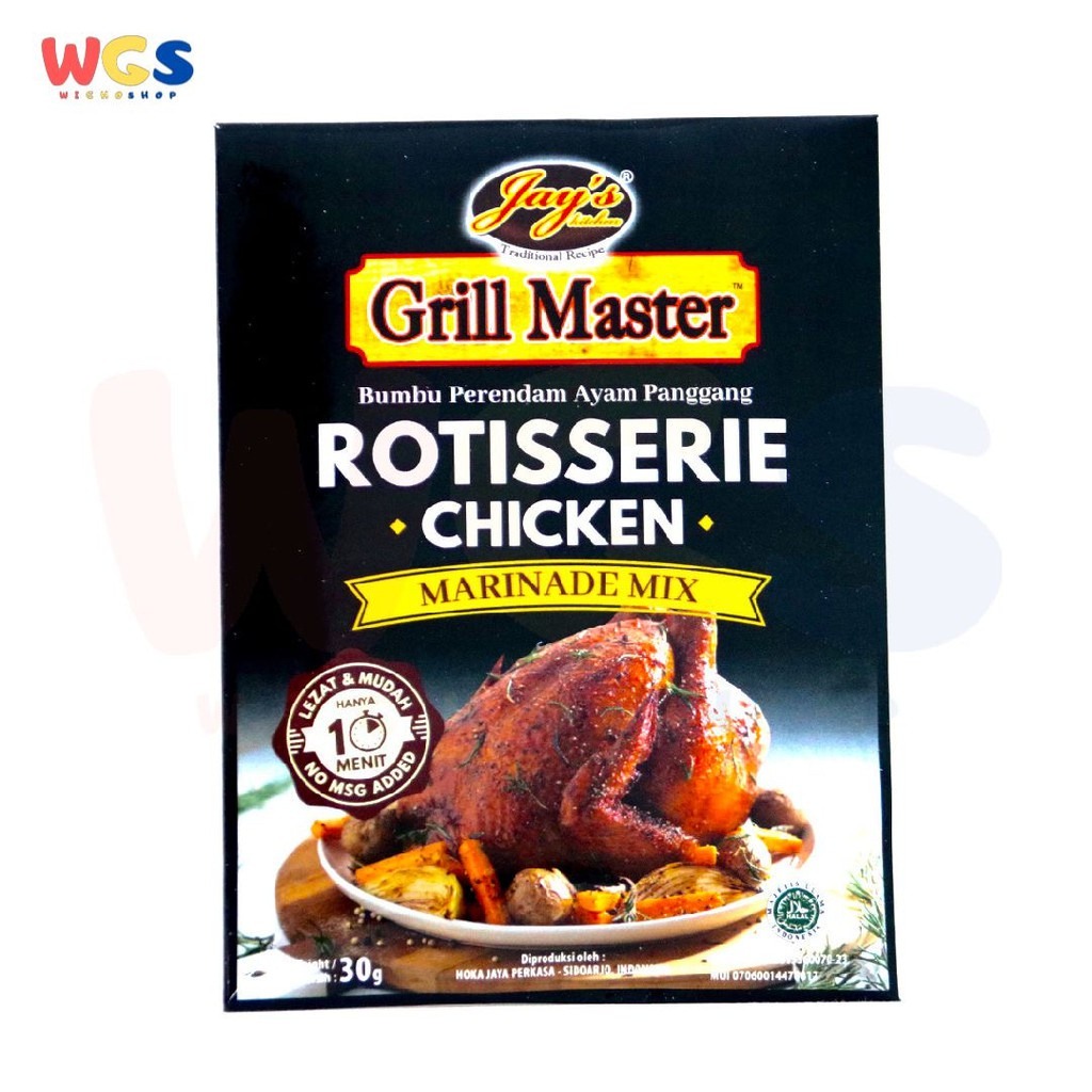 Jay's Kitchen Jays Grill Master Rotiserrie Chicken Marinade 30g - Mix Bumbu Ayam Panggang